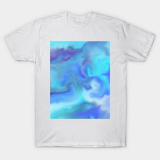 Blue Ocean  Cosmic Wave T-Shirt